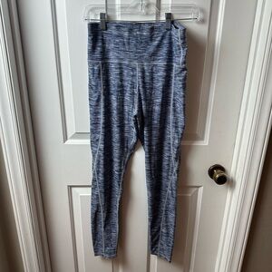 Stylish Heathered Blue Leggings